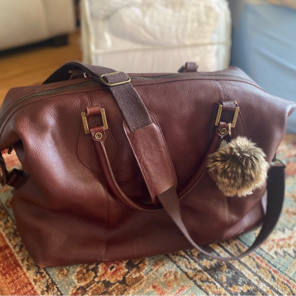 Barbour Leather Medium Travel Explorer Duffle Bag